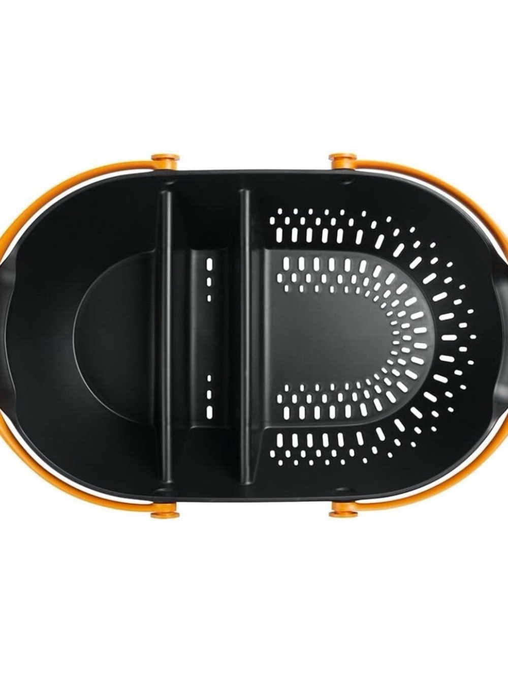 Fiskars Black/Orange Harvest Basket with Dual Handles - Picture 2 of 14